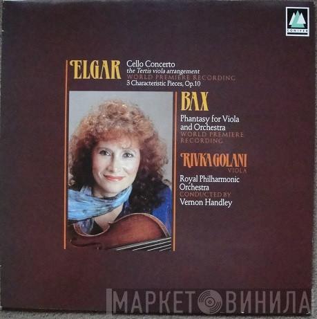 , Sir Edward Elgar , Arnold Bax Conducted By The Royal Philharmonic Orchestra Soloist Vernon Handley  Rivka Golani  - Cello Concerto Arr. For Viola, Three Characteristic Pieces. Phantasy For Viola And Orchestra