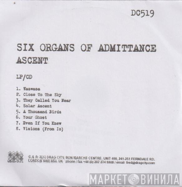 Six Organs Of Admittance - Ascent