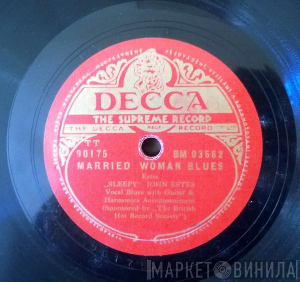  Sleepy John Estes  - Married Woman Blues / Drop Down Mama