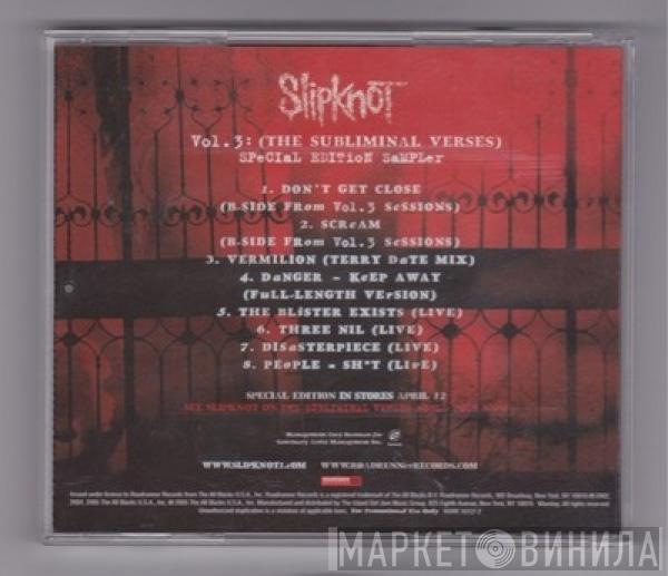  Slipknot  - Vol. 3 Special Edition Sampler
