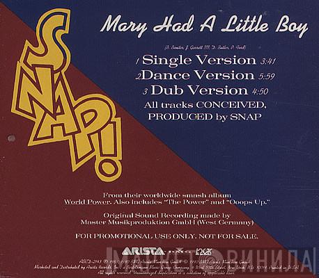  Snap!  - Mary Had A Little Boy