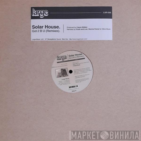 Solar House - Got 2 B U (Remixes)
