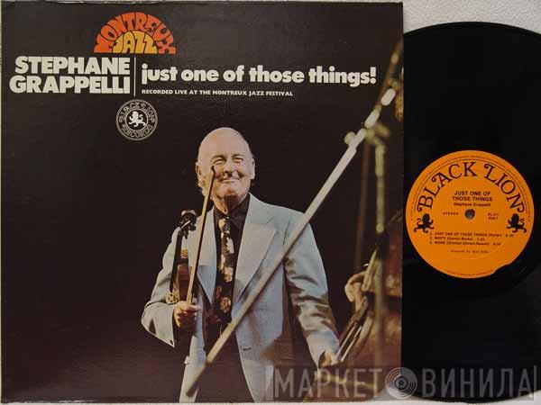 Stéphane Grappelli  - Just One Of Those Things!