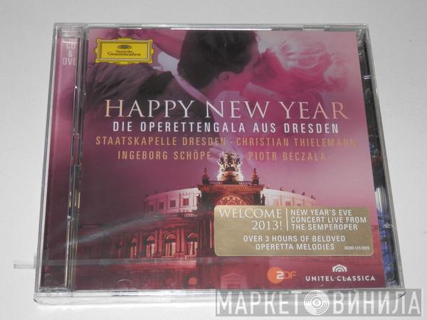 Staatskapelle Dresden, Christian Thielemann, Ingeborg Schöpf, Piotr Beczala - Happy New Year - Die Operettengala Aus Dresden