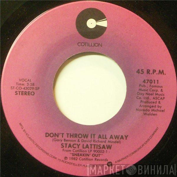 Stacy Lattisaw - Don't Throw It All Away / Down For You