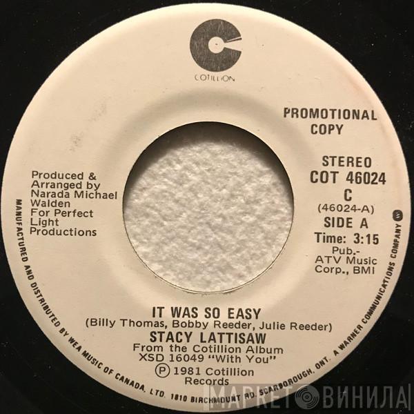 Stacy Lattisaw - It Was So Easy