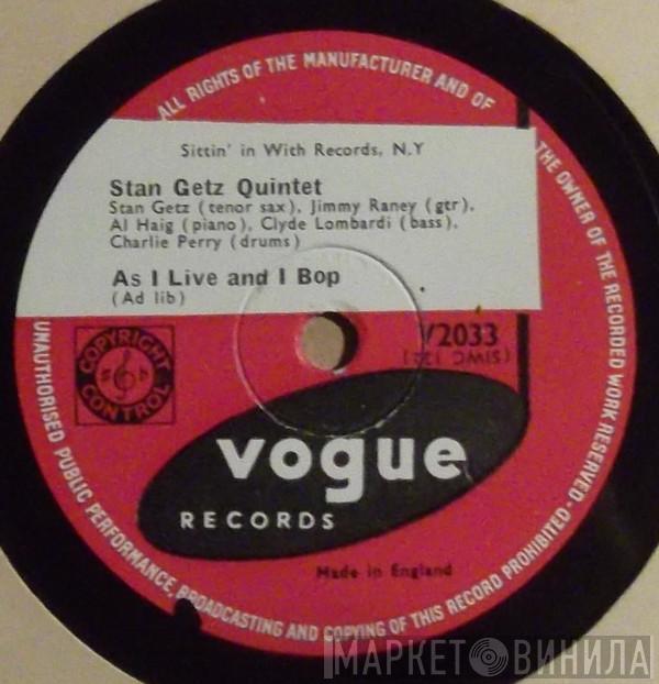  Stan Getz Quintet  - As I Live And I Bop / Interlude In Be-Bop