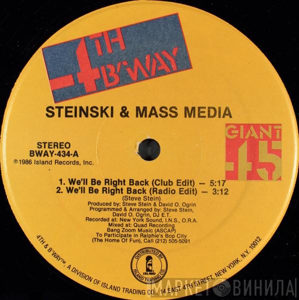 Steinski & Mass Media - We'll Be Right Back