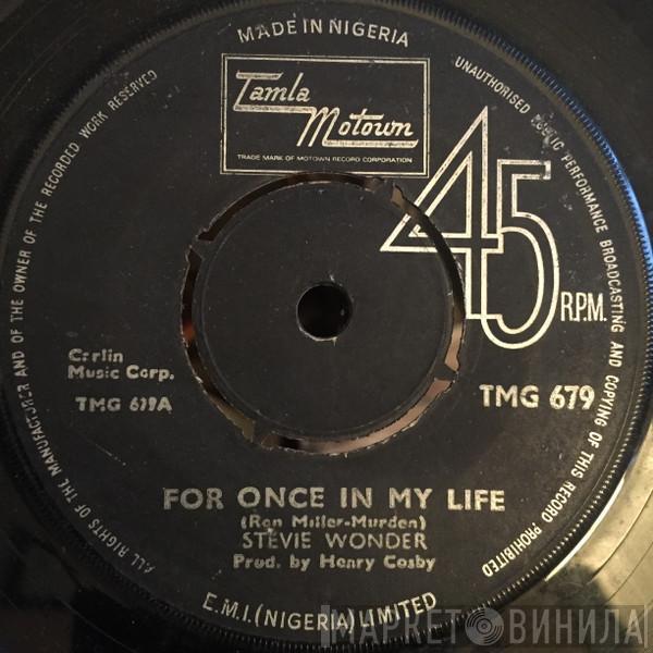  Stevie Wonder  - For Once In My Life / Angie Girl
