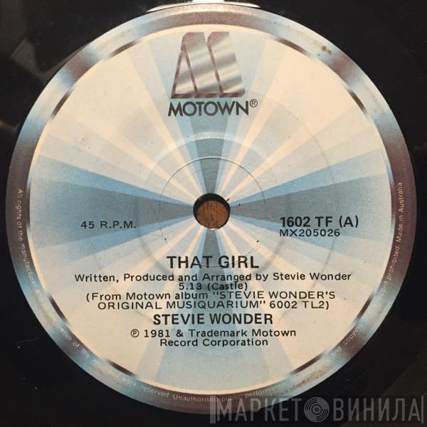  Stevie Wonder  - That Girl / All I Do