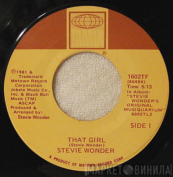  Stevie Wonder  - That Girl / All I Do