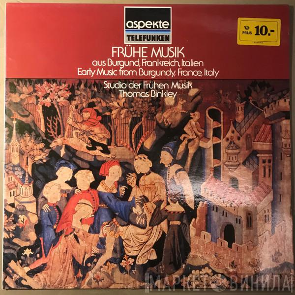  Studio Der Frühen Musik  - Frühe Musik  - Early Music In Italy, France And Burgundy