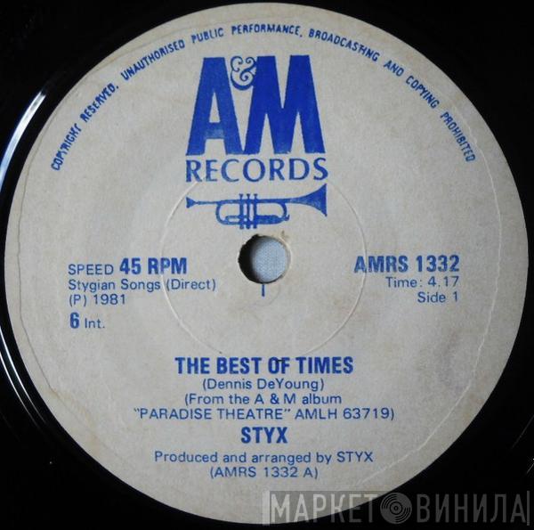 Styx  - The Best Of Times