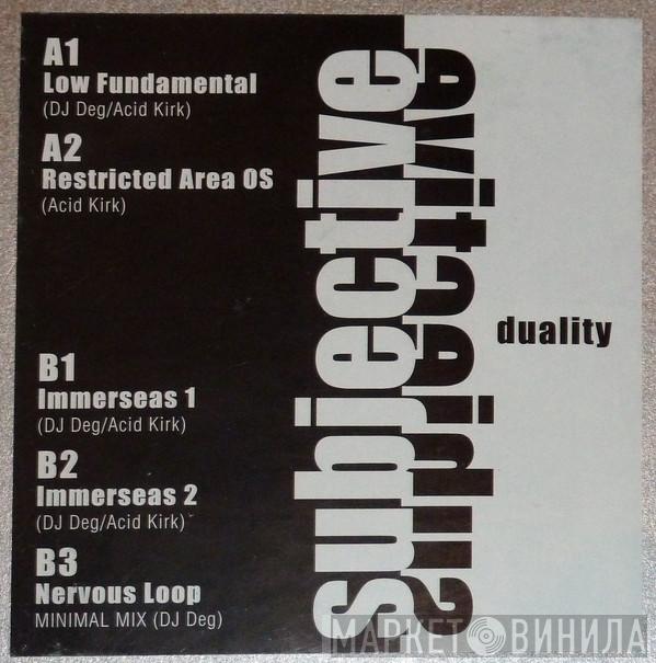 Subjective - Duality EP