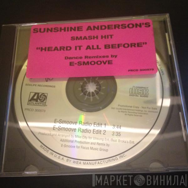  Sunshine Anderson  - Heard It All Before (Dance Remixes)