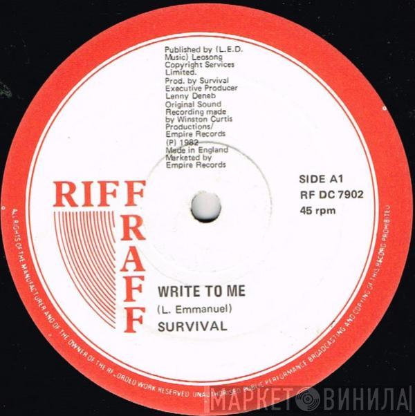 Survival  - Write To Me