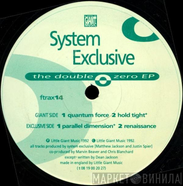 System Exclusive - The Double Zero EP