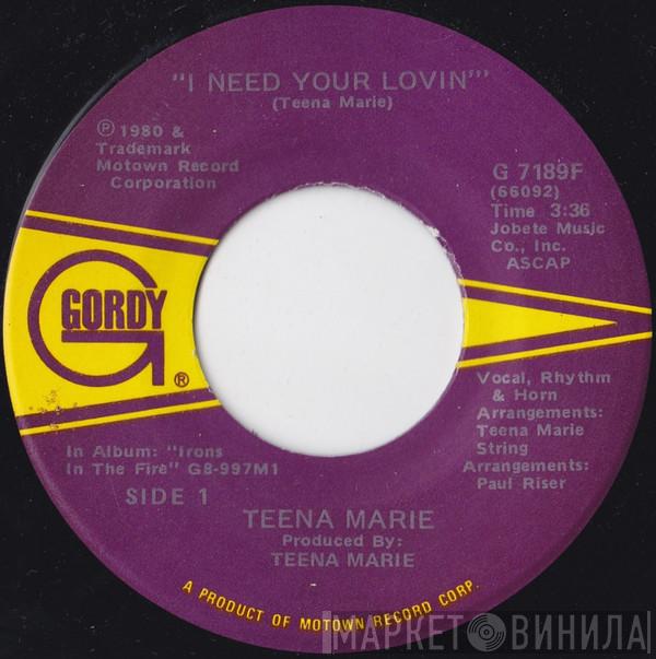 Teena Marie - I Need Your Lovin'
