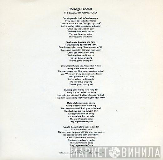 Teenage Fanclub - The Ballad Of John And Yoko