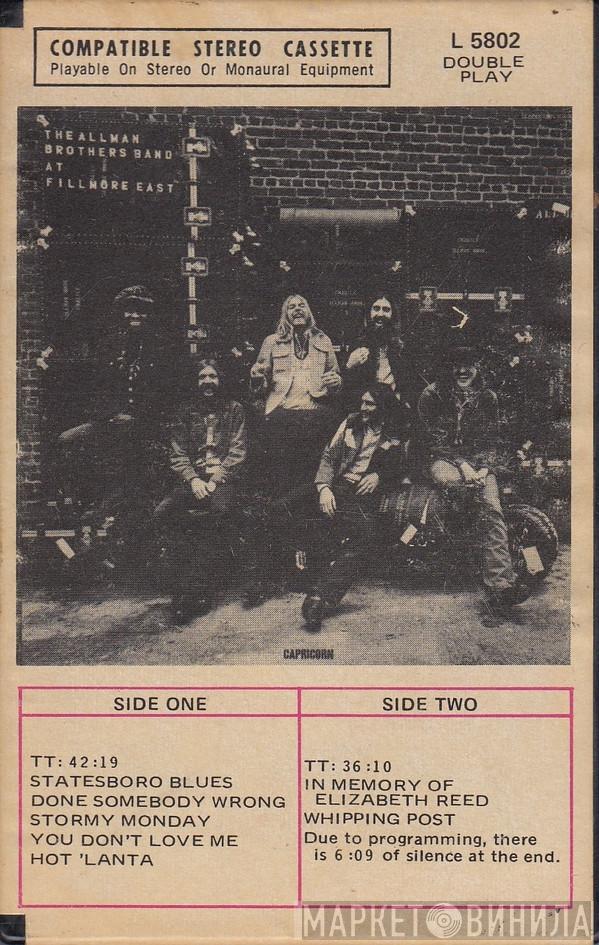  The Allman Brothers Band  - The Allman Brothers Band At Fillmore East