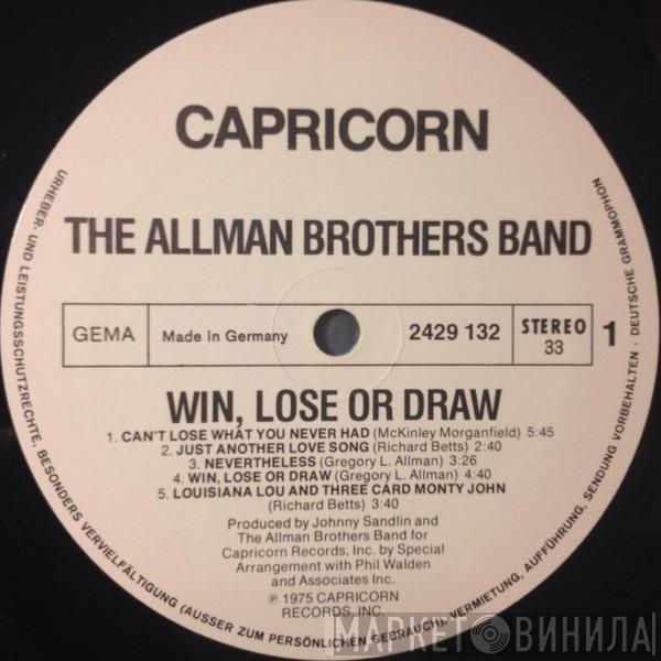  The Allman Brothers Band  - Win, Lose Or Draw