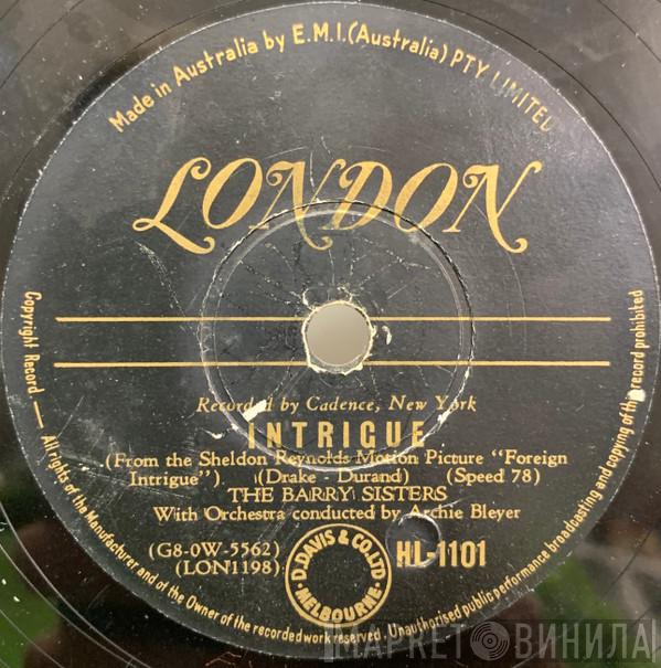  The Barry Sisters  - Intrigue / Till You Come Back To Me