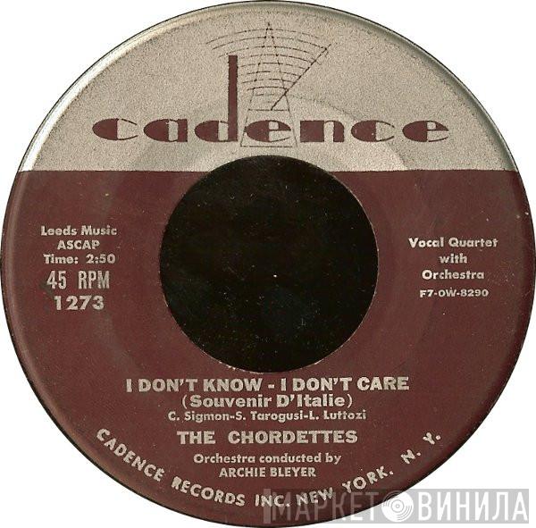  The Chordettes  - The Wedding / I Don't Know - I Don't Care (Souvenir D'Italie)