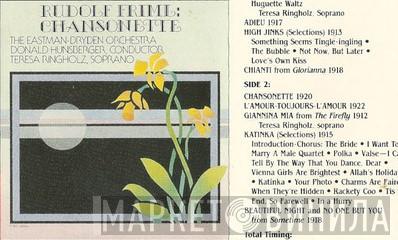 The Eastman-Dryden Orchestra, Donald Hunsberger, Teresa Ringholz, Rudolf Friml - Chansonette