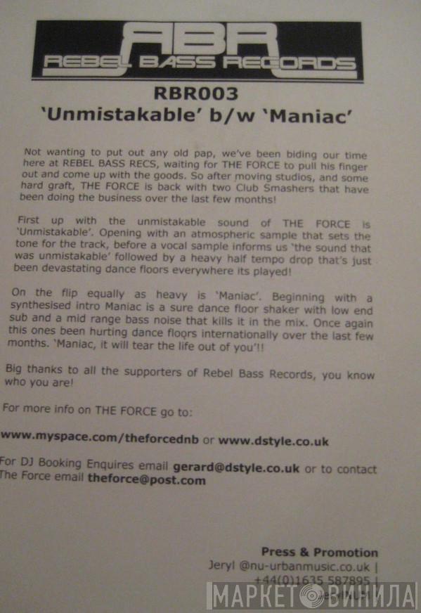 The Force  - Unmistakable / Maniac