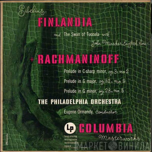 , The Philadelphia Orchestra  Eugene Ormandy  - Sibelius + Rachmaninoff