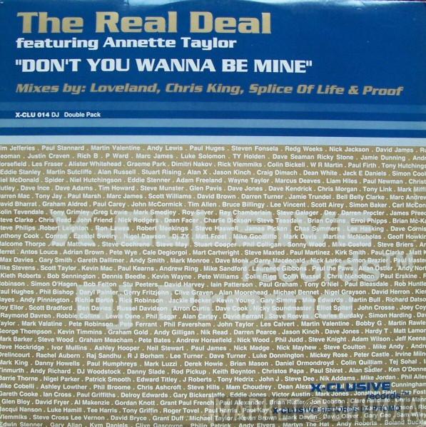 The Real Deal , Annette Taylor - Don't You Wanna Be Mine