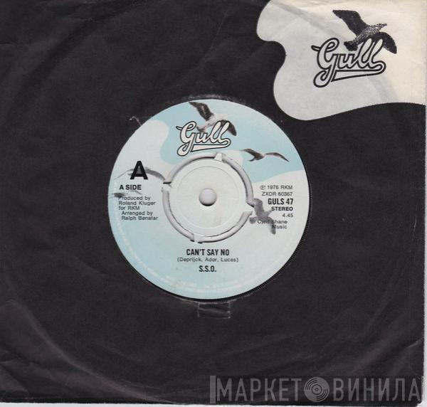 The S.S.O. Orchestra - Can't Say No