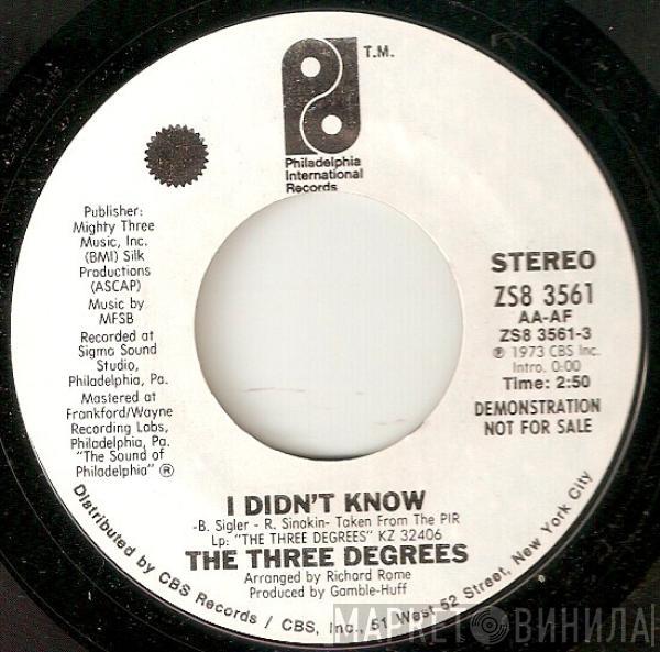 The Three Degrees - I Didn't Know
