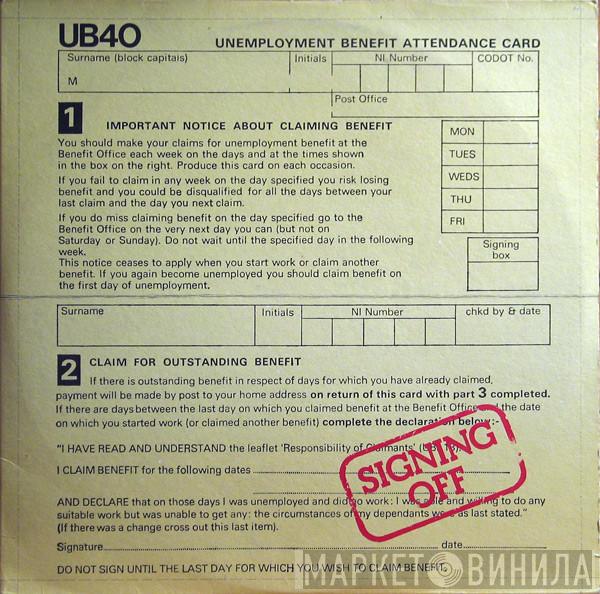 UB40 - Signing Off