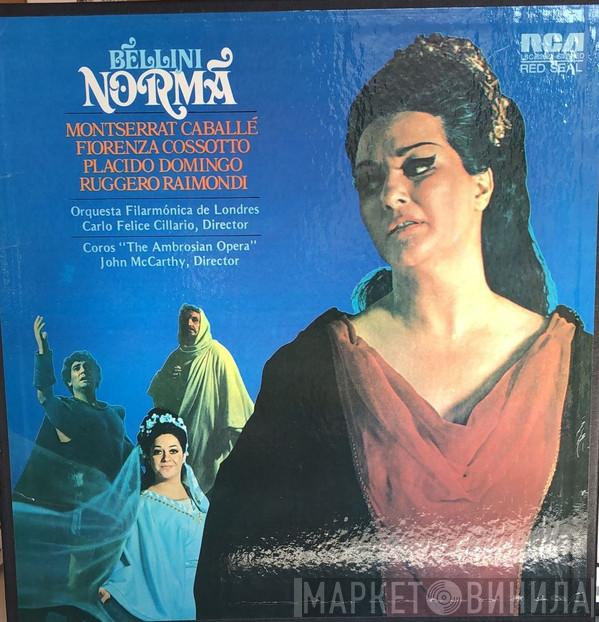 , Vincenzo Bellini , Montserrat Caballé , Fiorenza Cossotto , Placido Domingo , Ruggero Raimondi , The London Philharmonic Orchestra , Carlo Felice Cillario , The Ambrosian Opera Chorus  John McCarthy  - Norma