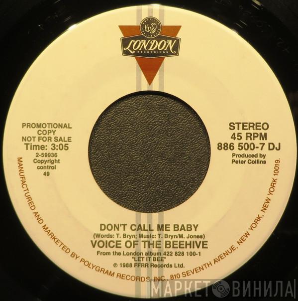  Voice Of The Beehive  - Don't Call Me Baby