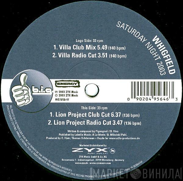  Whigfield  - Saturday Night 2003