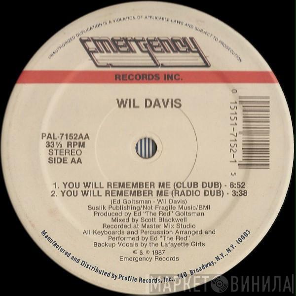 Wil Davis - You Will Remember Me