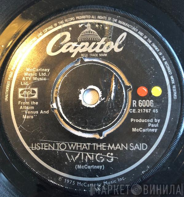 Wings  - Listen To What The Man Said
