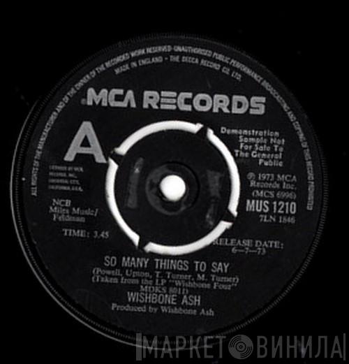 Wishbone Ash - So Many Things To Say