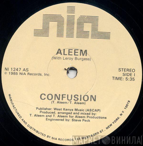 With Aleem  Leroy Burgess  - Confusion