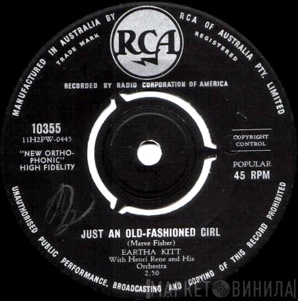 With Eartha Kitt  Henri René And His Orchestra  - Just An Old-Fashioned Girl / Lullaby Of Birdland
