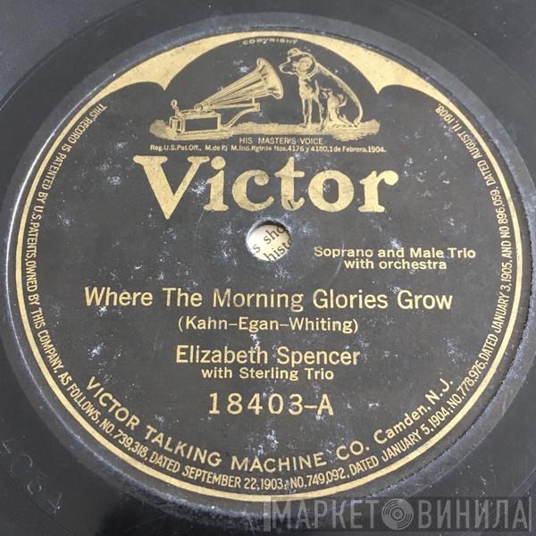 With Elizabeth Spencer / Sterling Trio  Sterling Trio  - Where The Morning Glories Grow / My Sunshine Jane