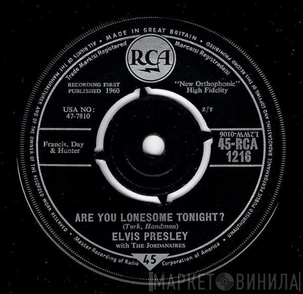 With Elvis Presley  The Jordanaires  - Are You Lonesome Tonight?