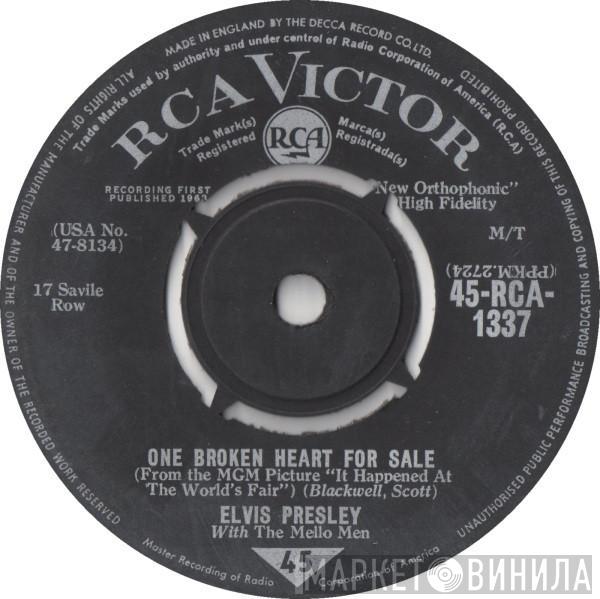 With Elvis Presley  The Mellomen  - One Broken Heart For Sale