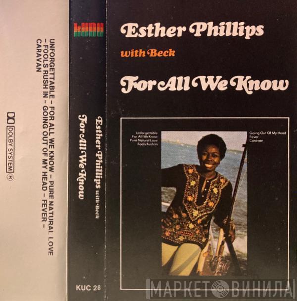 With Esther Phillips  Joe Beck  - For All We Know