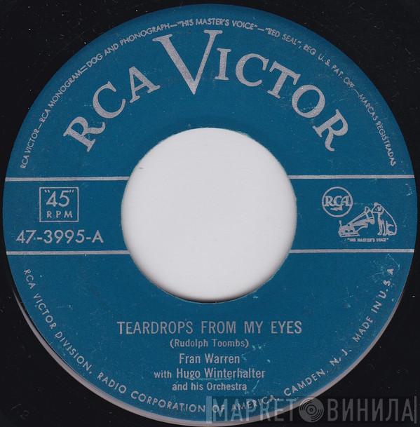 With Fran Warren  Hugo Winterhalter Orchestra  - Teardrops From My Eyes / Hands Off My Heart