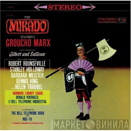 With Groucho Marx , Robert Rounseville , Stanley Holloway , Barbara Meister , Dennis King   Helen Traubel  - The Mikado