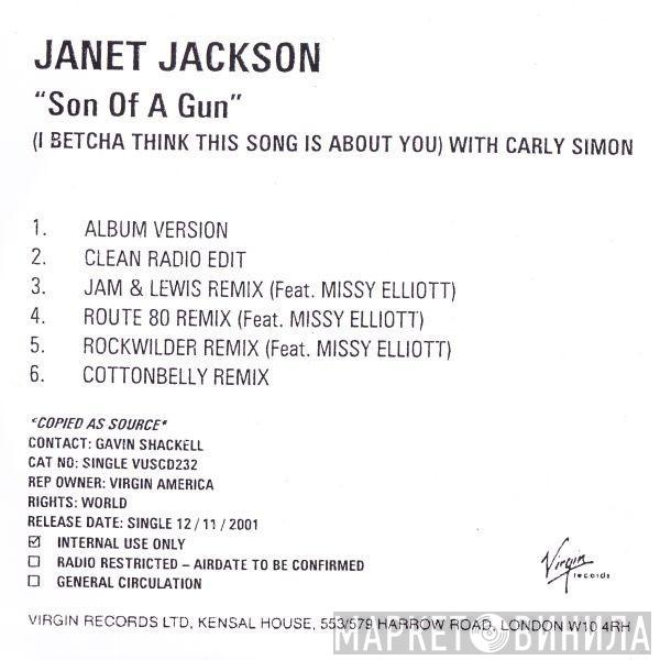 With Janet Jackson  Carly Simon  - Son Of A Gun (I Betcha Think This Song Is About You)