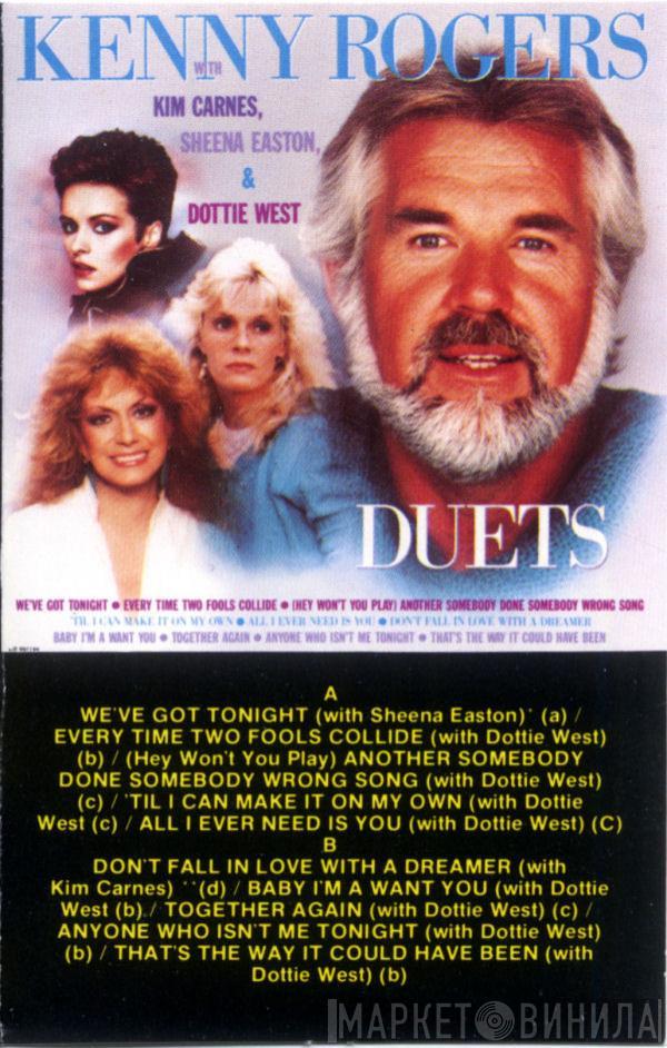 With Kenny Rogers , Kim Carnes & Sheena Easton  Dottie West  - Duets